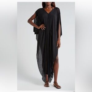 NWT Elan Open Stitch Cover-up Kaftan Dress one size